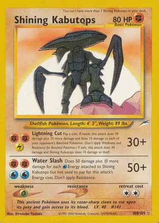 Shining Kabutops (108/105) [Neo Destiny Unlimited] | Gear Gaming Bentonville