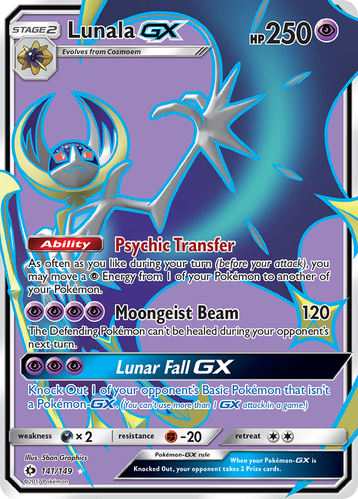 Lunala GX (141/149) [Sun & Moon: Base Set] | Gear Gaming Bentonville