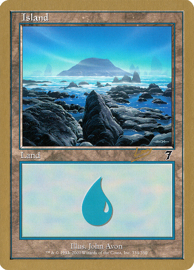 Island (rl334) (Raphael Levy) [World Championship Decks 2002] | Gear Gaming Bentonville