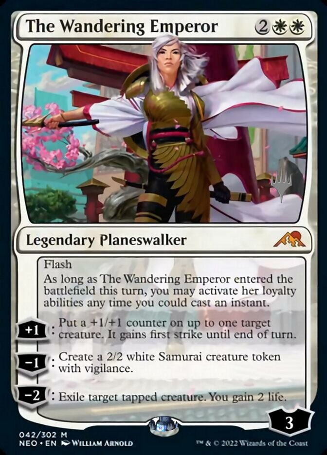 The Wandering Emperor (Promo Pack) [Kamigawa: Neon Dynasty Promos] | Gear Gaming Bentonville