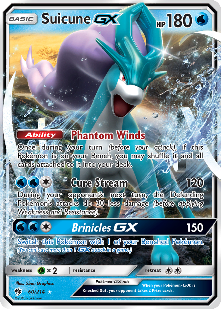 Suicune GX (60/214) [Sun & Moon: Lost Thunder] | Gear Gaming Bentonville