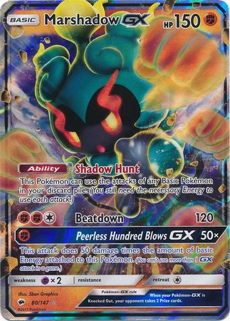 Marshadow GX (80/147) (Jumbo Card) [Sun & Moon: Burning Shadows] | Gear Gaming Bentonville