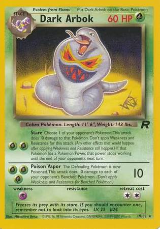 Dark Arbok (19/82) (W Stamped Promo) [Team Rocket Unlimited] | Gear Gaming Bentonville