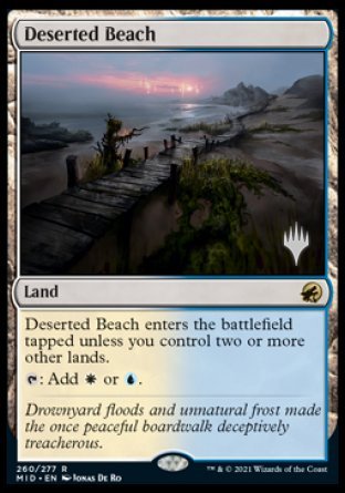 Deserted Beach (Promo Pack) [Innistrad: Midnight Hunt Promos] | Gear Gaming Bentonville