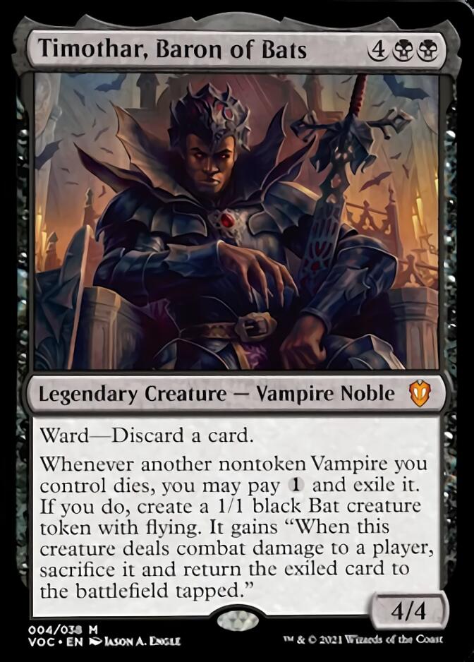 Timothar, Baron of Bats [Innistrad: Crimson Vow Commander] | Gear Gaming Bentonville