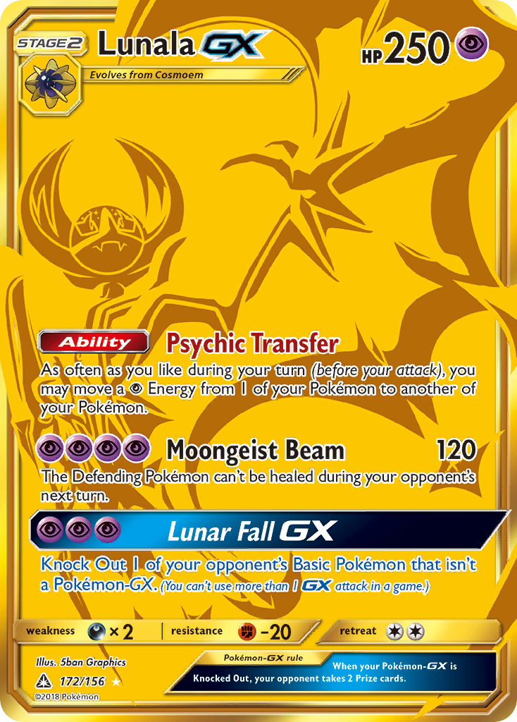 Lunala GX (172/156) [Sun & Moon: Ultra Prism] | Gear Gaming Bentonville