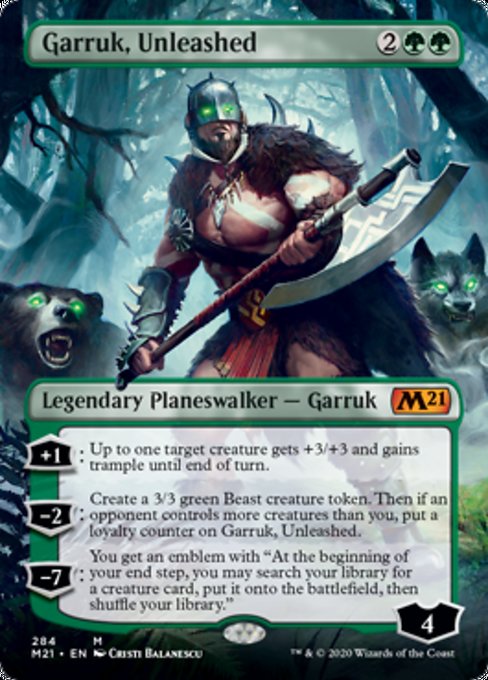 Garruk, Unleashed (Borderless) [Core Set 2021] | Gear Gaming Bentonville