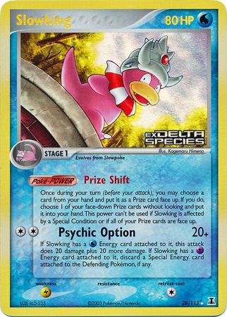 Slowking (28/113) (Stamped) [EX: Delta Species] | Gear Gaming Bentonville