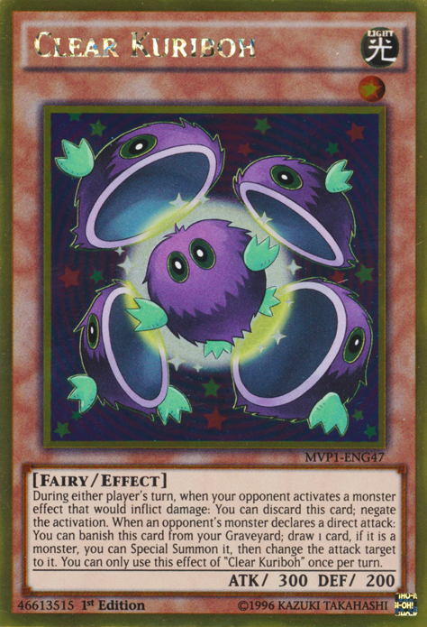 Clear Kuriboh [MVP1-ENG47] Gold Rare | Gear Gaming Bentonville