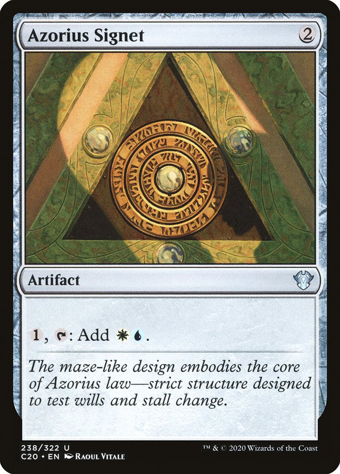 Azorius Signet [Commander 2020] | Gear Gaming Bentonville