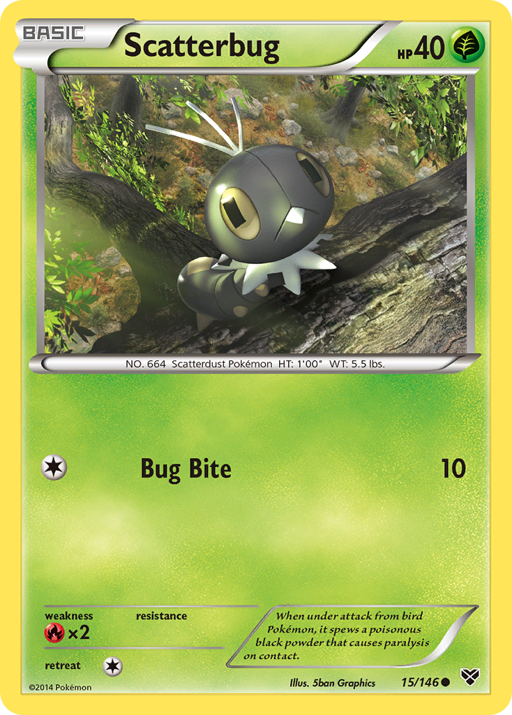 Scatterbug (15/146) [XY: Base Set] | Gear Gaming Bentonville