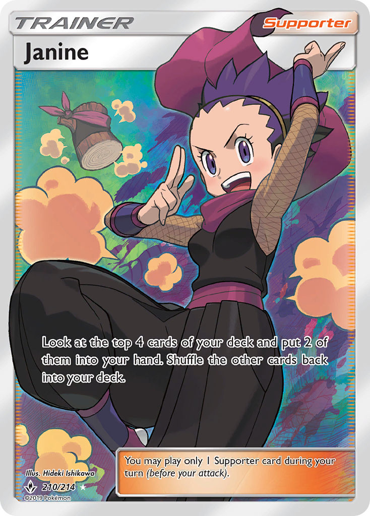 Janine (210/214) [Sun & Moon: Unbroken Bonds] | Gear Gaming Bentonville