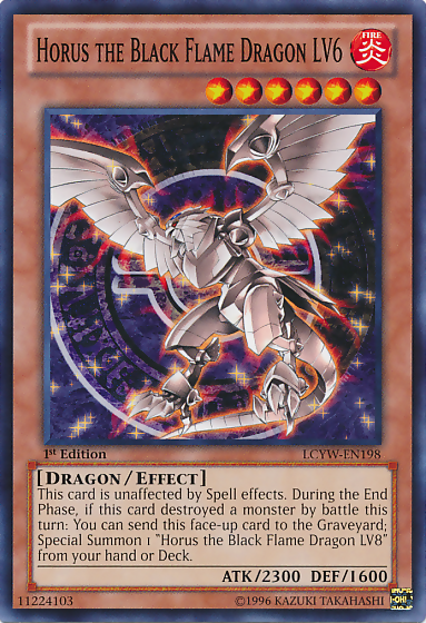 Horus the Black Flame Dragon LV6 [LCYW-EN198] Common | Gear Gaming Bentonville