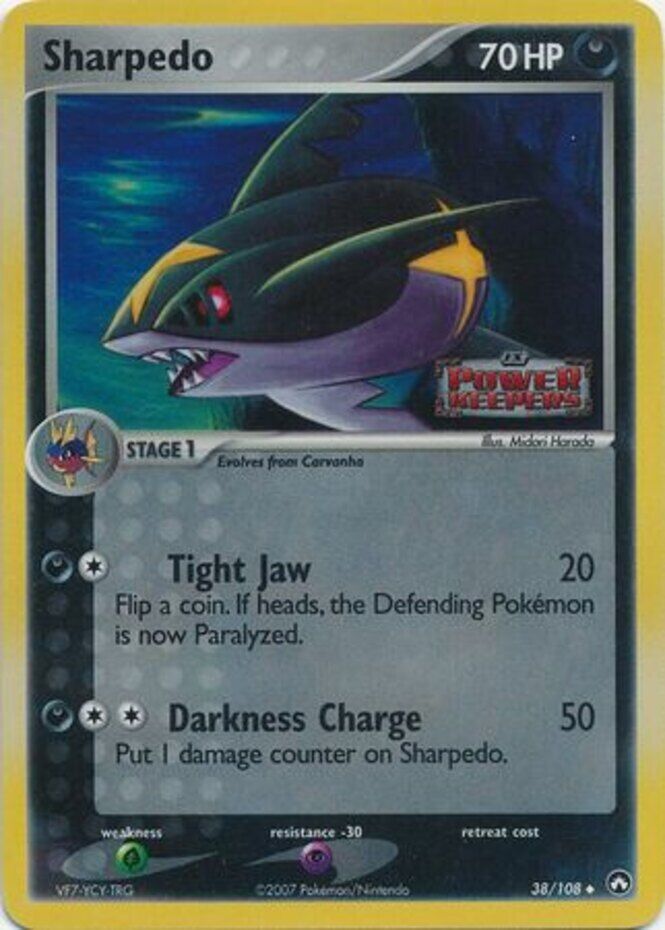 Sharpedo (38/108) (Stamped) [EX: Power Keepers] | Gear Gaming Bentonville