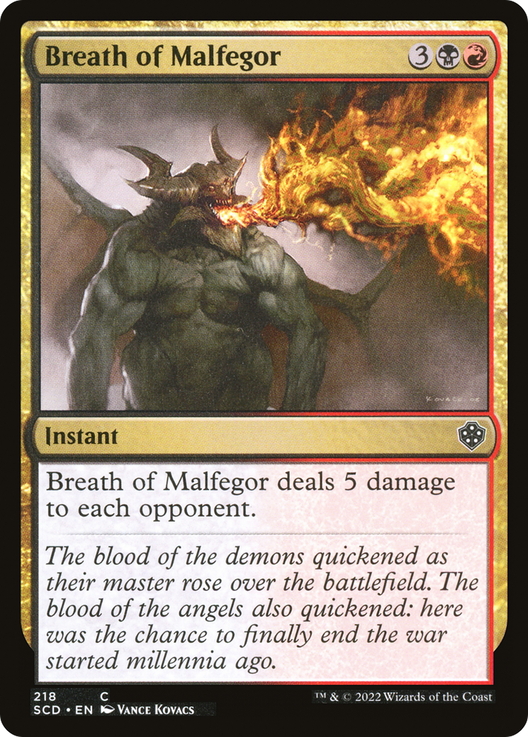 Breath of Malfegor [Starter Commander Decks] | Gear Gaming Bentonville