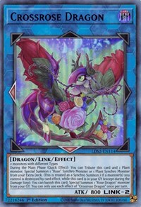 Crossrose Dragon (Blue) [LDS2-EN114] Ultra Rare | Gear Gaming Bentonville