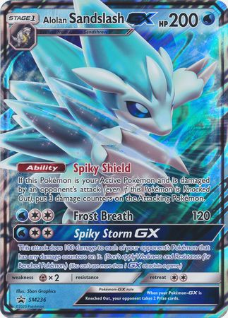 Alolan Sandslash GX (SM236) (Jumbo Card) [Sun & Moon: Black Star Promos] | Gear Gaming Bentonville