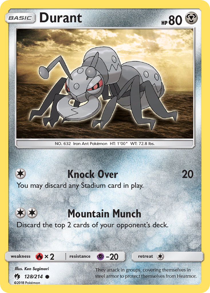 Durant (128/214) [Sun & Moon: Lost Thunder] | Gear Gaming Bentonville