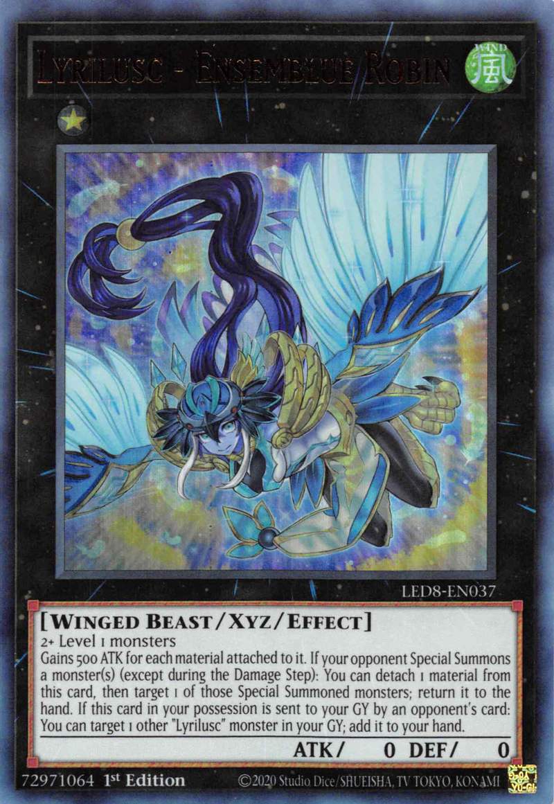 Lyrilusc - Ensemblue Robin [LED8-EN037] Ultra Rare | Gear Gaming Bentonville
