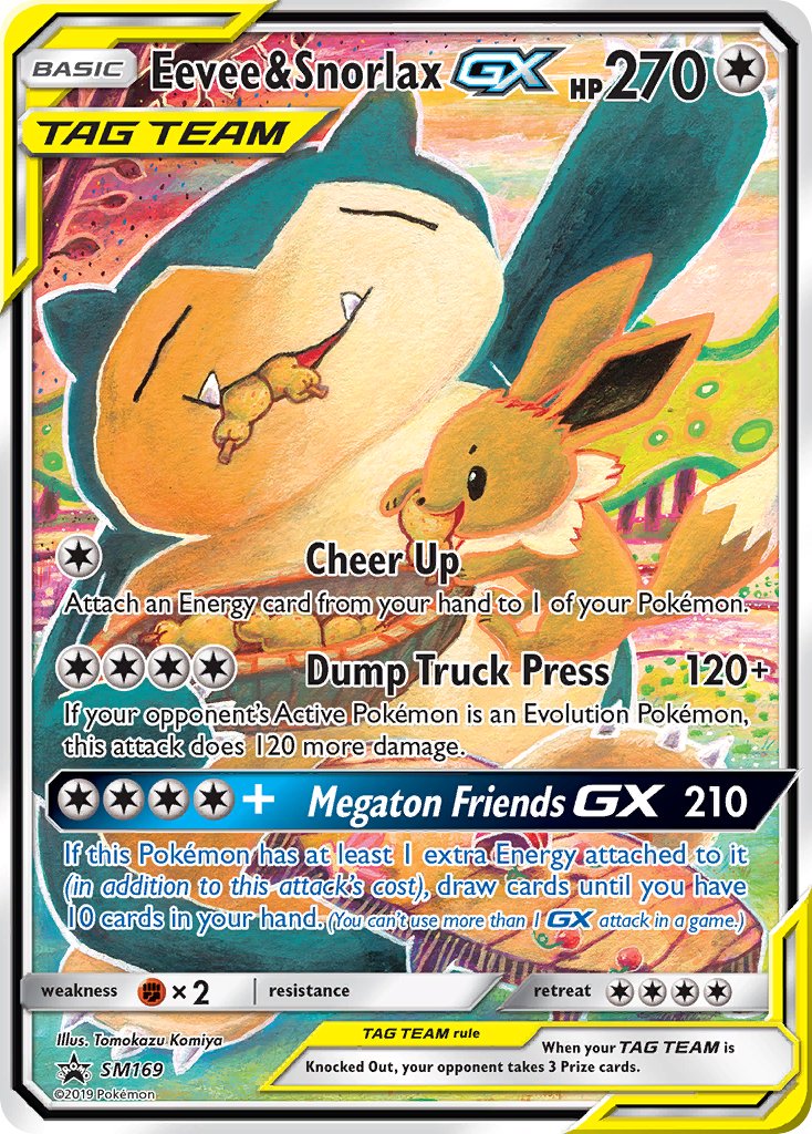 Eevee & Snorlax GX (SM169) [Sun & Moon: Black Star Promos] | Gear Gaming Bentonville