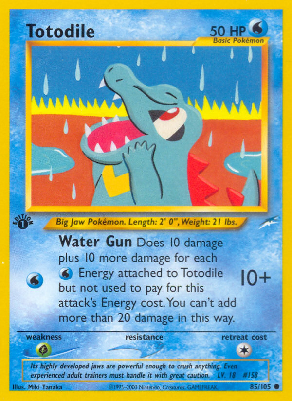 Totodile (85/105) [Neo Destiny 1st Edition] | Gear Gaming Bentonville