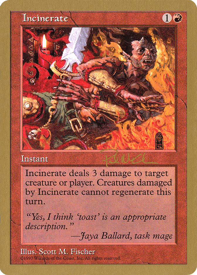 Incinerate (Paul McCabe) [World Championship Decks 1997] | Gear Gaming Bentonville