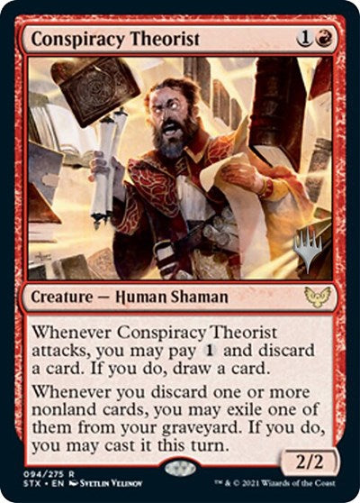 Conspiracy Theorist (Promo Pack) [Strixhaven: School of Mages Promos] | Gear Gaming Bentonville