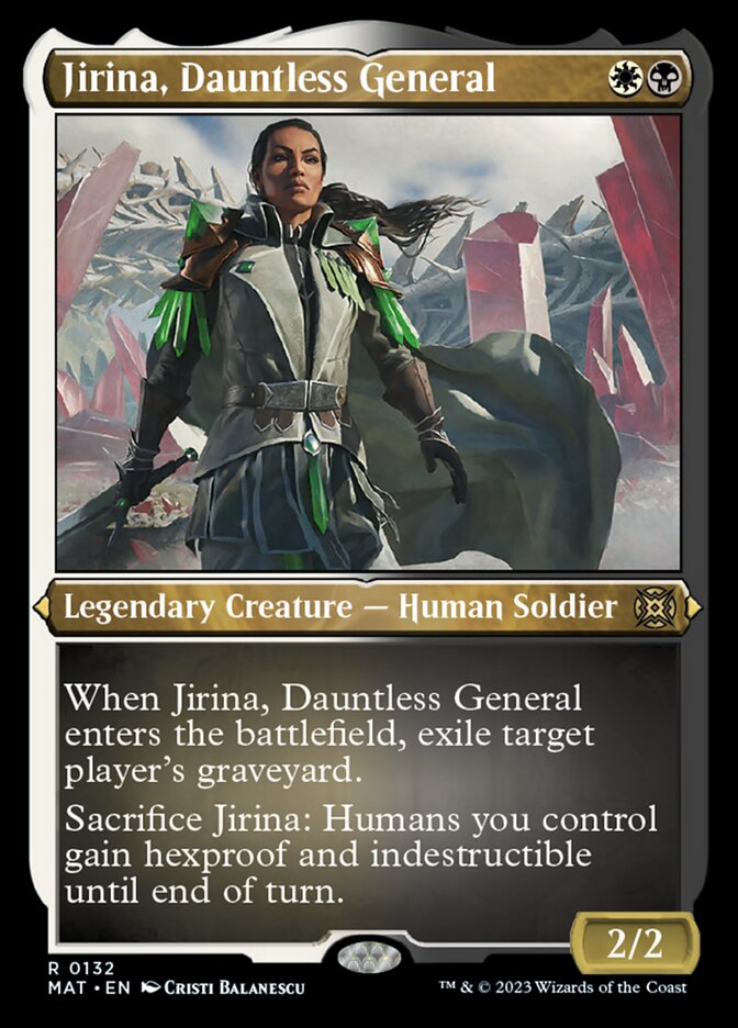 Jirina, Dauntless General (Foil Etched) [March of the Machine: The Aftermath] | Gear Gaming Bentonville