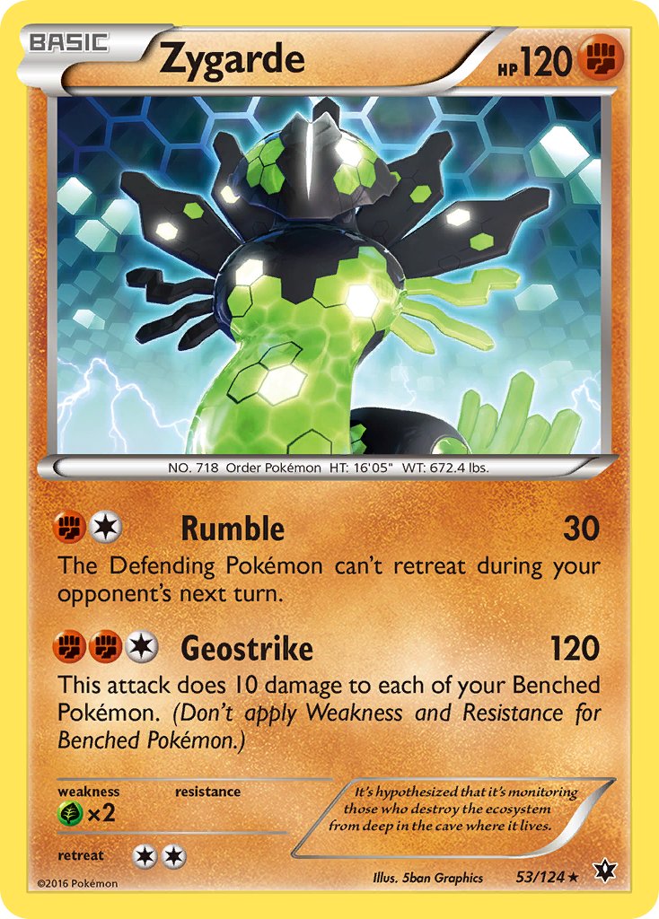 Zygarde (53/124) (Theme Deck Exclusive) [XY: Fates Collide] | Gear Gaming Bentonville