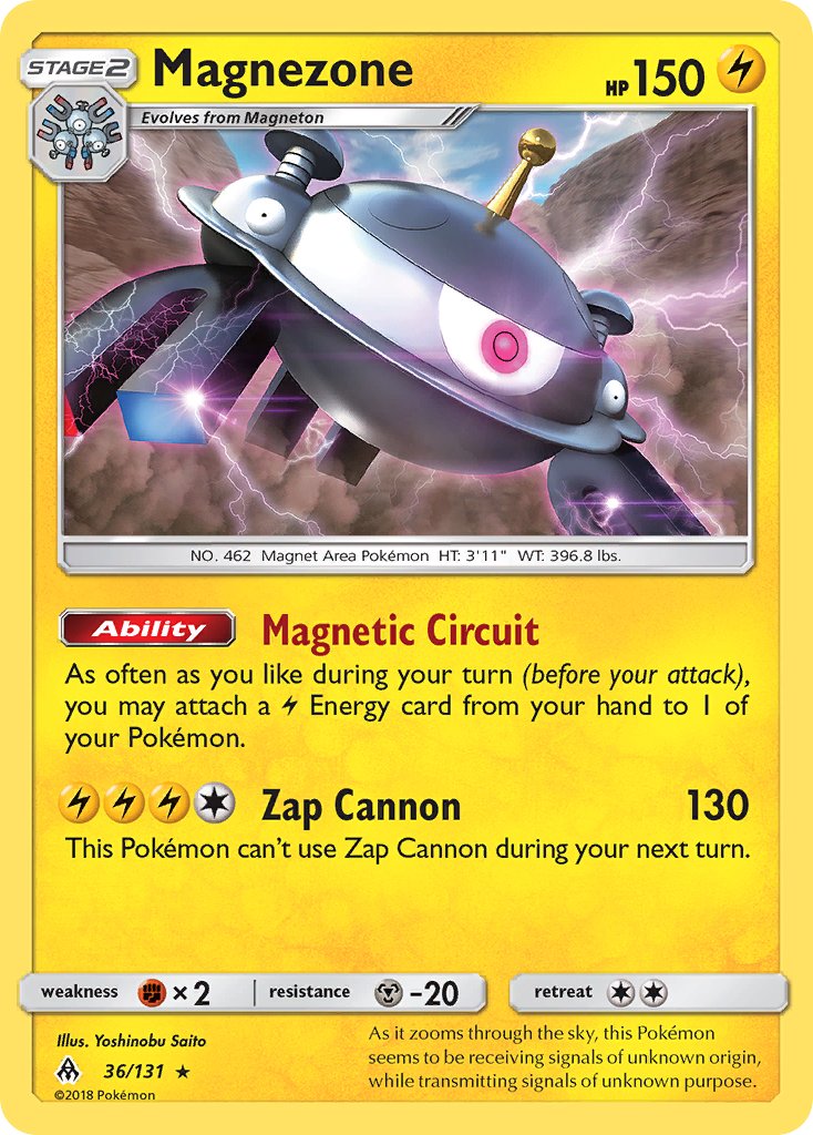 Magnezone (36/131) (Prerelease Kit Exclusive) (Theme Deck Exclusive) [Sun & Moon: Forbidden Light] | Gear Gaming Bentonville