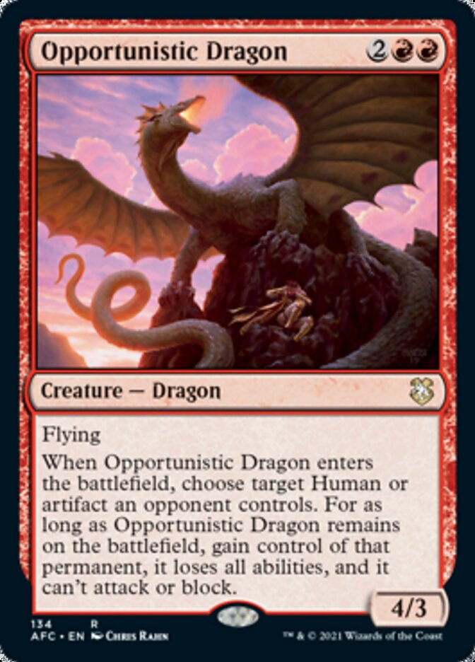 Opportunistic Dragon [Dungeons & Dragons: Adventures in the Forgotten Realms Commander] | Gear Gaming Bentonville