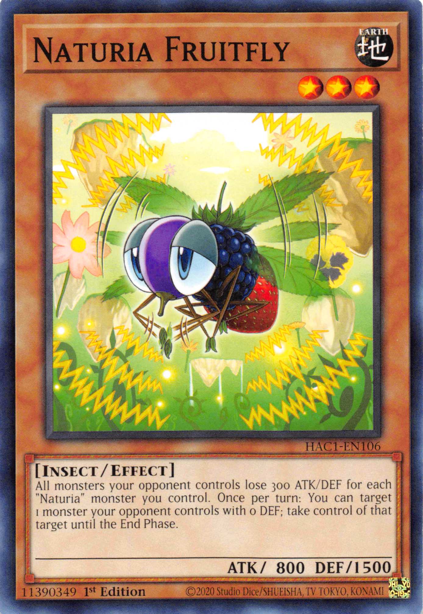 Naturia Fruitfly [HAC1-EN106] Common | Gear Gaming Bentonville