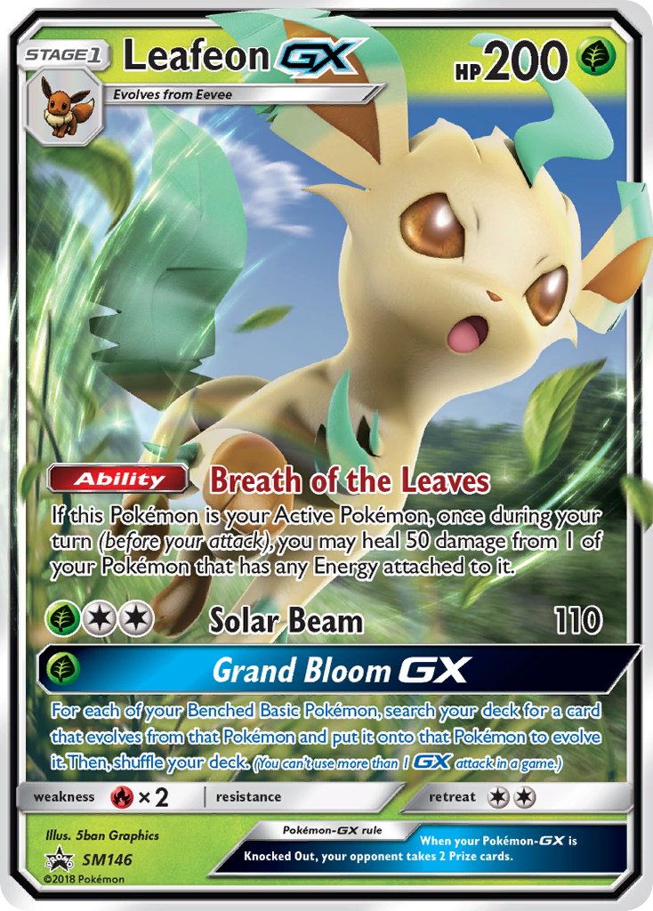 Leafeon GX (SM146) [Sun & Moon: Black Star Promos] | Gear Gaming Bentonville