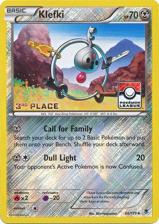 Klefki (66/119) (League Promo 3rd Place) [XY: Phantom Forces] | Gear Gaming Bentonville