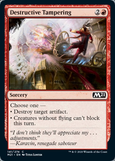 Destructive Tampering [Core Set 2021] | Gear Gaming Bentonville