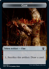 Angel // Clue Double-sided Token [Innistrad: Crimson Vow Commander Tokens] | Gear Gaming Bentonville