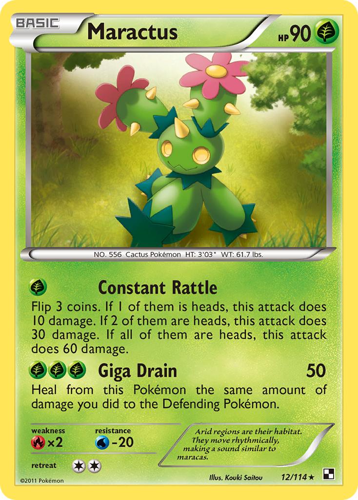 Maractus (12/114) [Black & White: Base Set] | Gear Gaming Bentonville