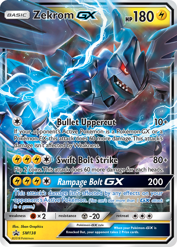 Zekrom GX (SM138) [Sun & Moon: Black Star Promos] | Gear Gaming Bentonville