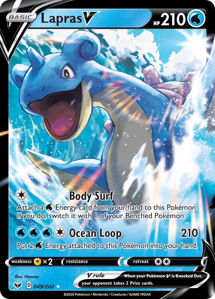 Lapras V (049/202) [Sword & Shield: Base Set] | Gear Gaming Bentonville