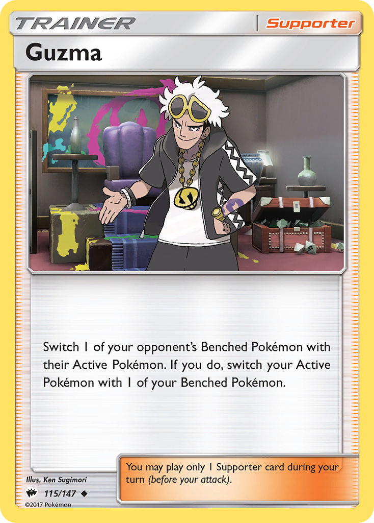 Guzma (115/147) [Sun & Moon: Burning Shadows] | Gear Gaming Bentonville