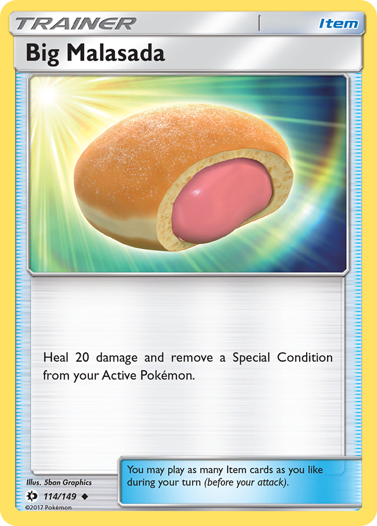 Big Malasada (114/149) [Sun & Moon: Base Set] | Gear Gaming Bentonville