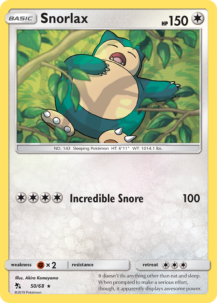 Snorlax (50/68) [Sun & Moon: Hidden Fates] | Gear Gaming Bentonville