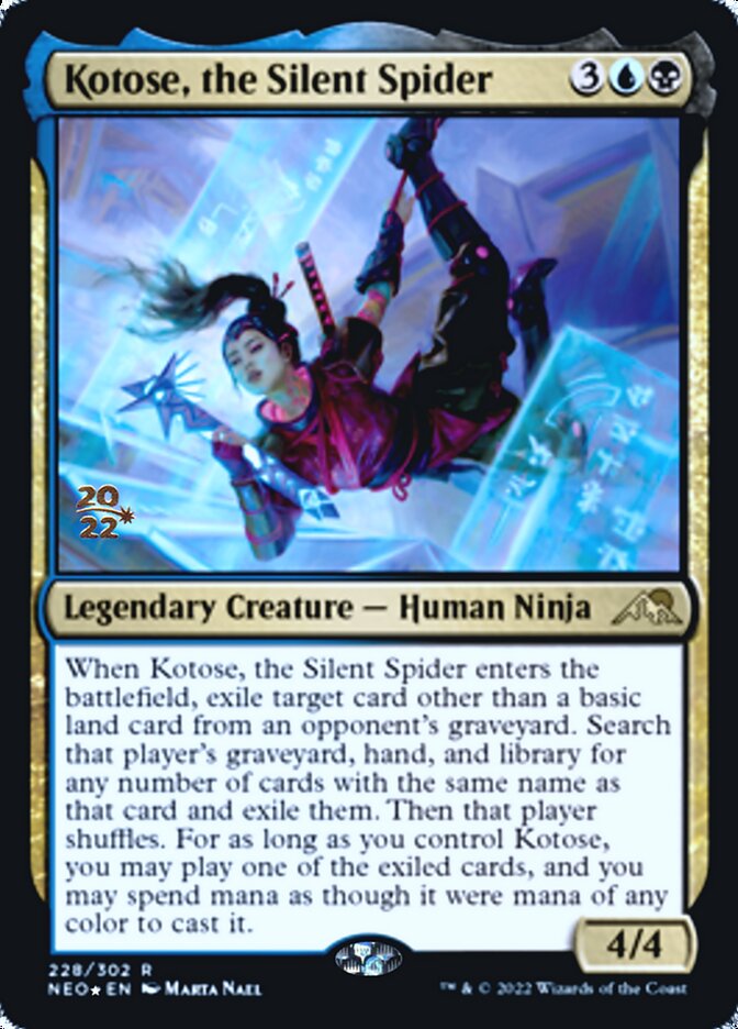 Kotose, the Silent Spider [Kamigawa: Neon Dynasty Prerelease Promos] | Gear Gaming Bentonville