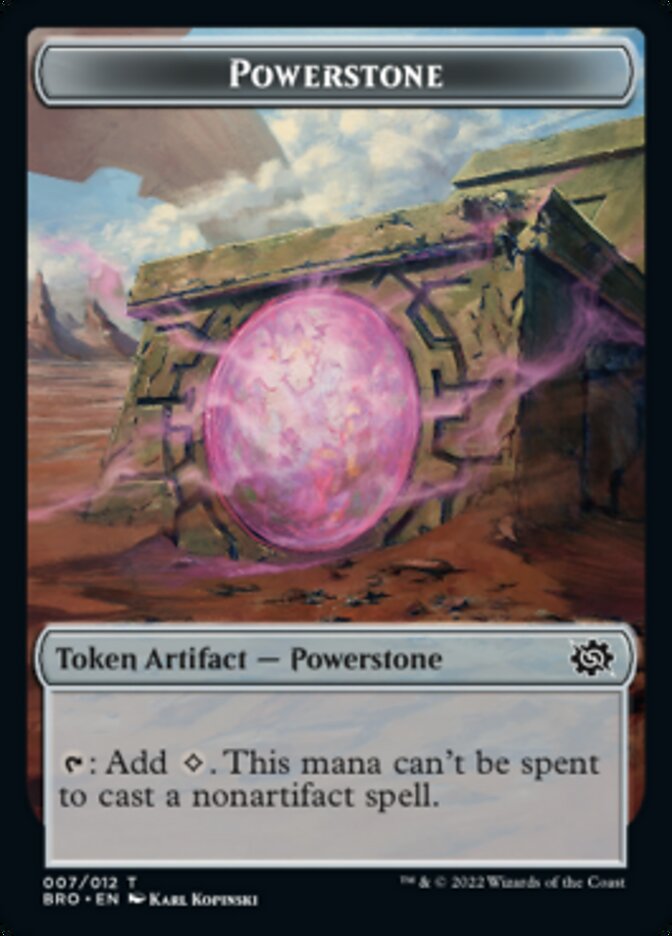 Powerstone // Elemental Double-Sided Token [The Brothers' War Tokens] | Gear Gaming Bentonville