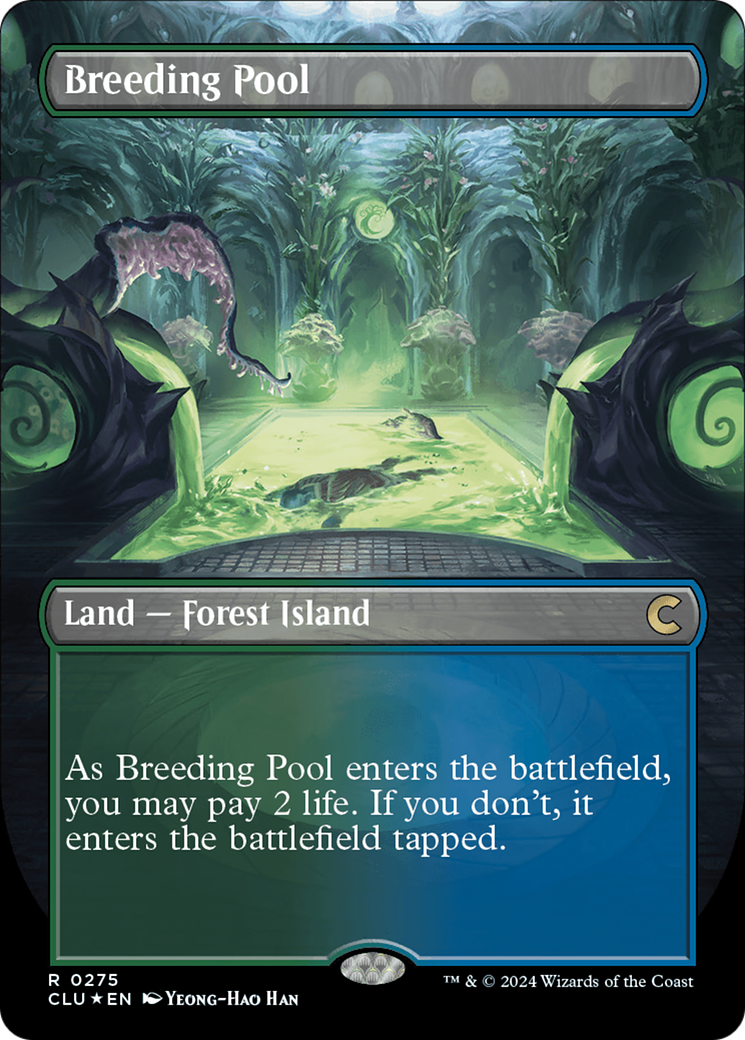 Breeding Pool (Borderless) [Ravnica: Clue Edition] | Gear Gaming Bentonville