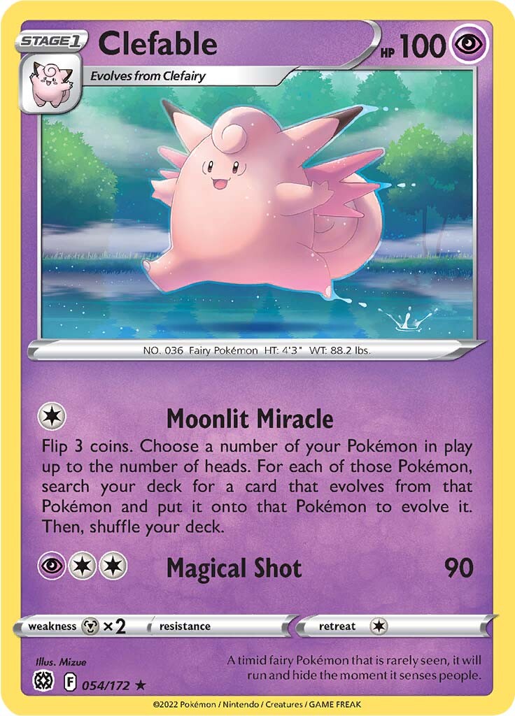 Clefable (054/172) [Sword & Shield: Brilliant Stars] | Gear Gaming Bentonville