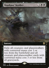 Shadows' Verdict (Extended Art) [Zendikar Rising] | Gear Gaming Bentonville