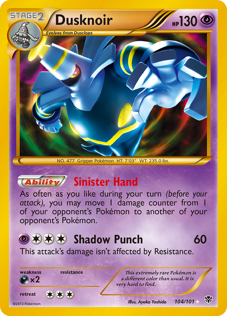 Dusknoir (104/101) [Black & White: Plasma Blast] | Gear Gaming Bentonville