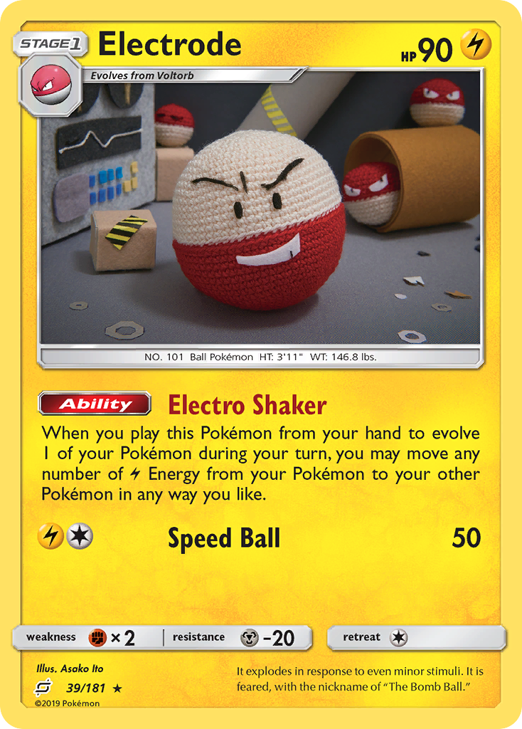 Electrode (39/181) [Sun & Moon: Team Up] | Gear Gaming Bentonville