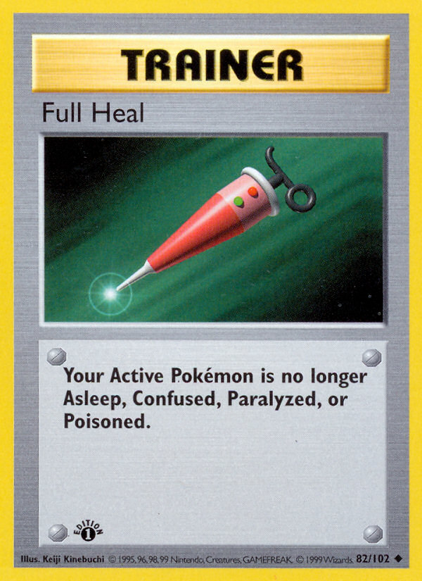 Full Heal (82/102) (Shadowless) [Base Set 1st Edition] | Gear Gaming Bentonville